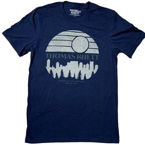 NWOT Thomas Rhett Sunset Graphic Concert T-Shirt Navy Unisex Sz S, 2XL